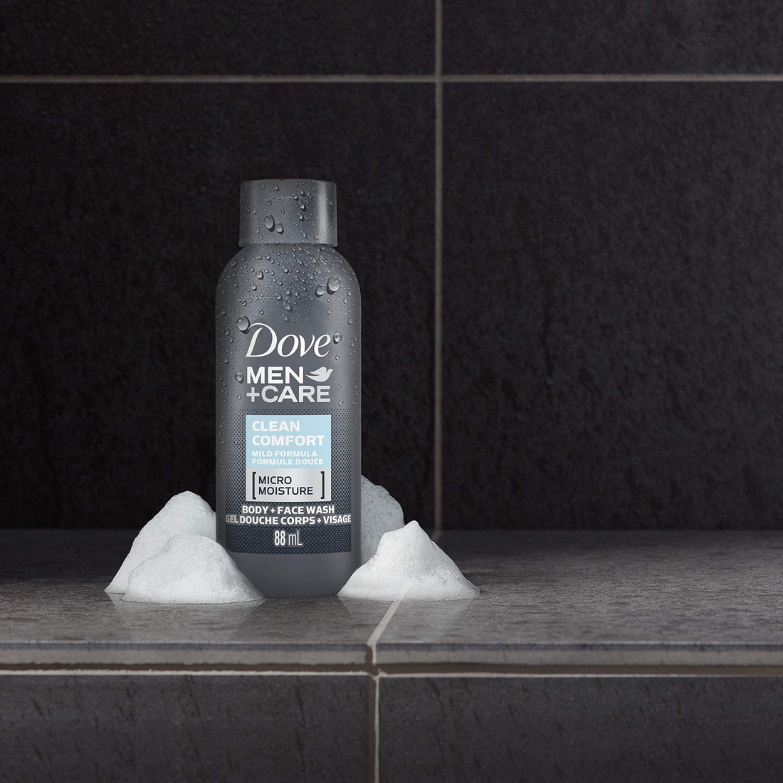 Dove Men+Care Body and Face Wash for Healthier and Stronger Skin Clean Comfort Effectively Washes Away Bacteria While Nourishing Your Skin 3 oz, 24 count