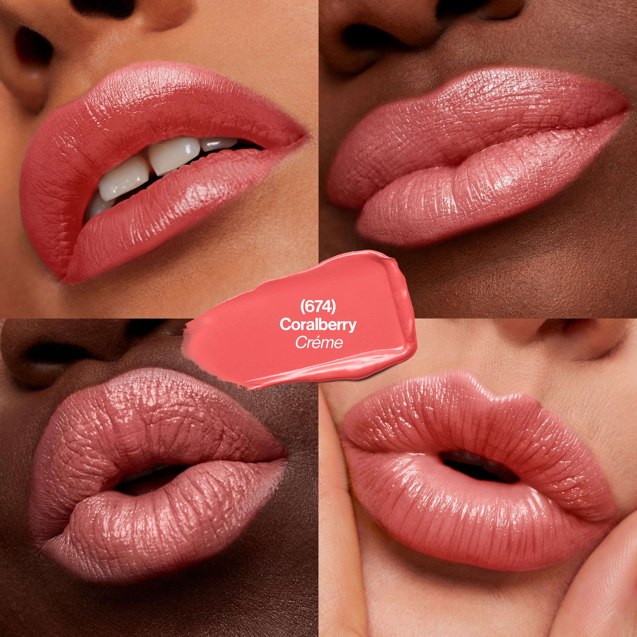 Revlon Super Lustrous Lipstick, Cream Finish, Coralberry 674 by Revlon