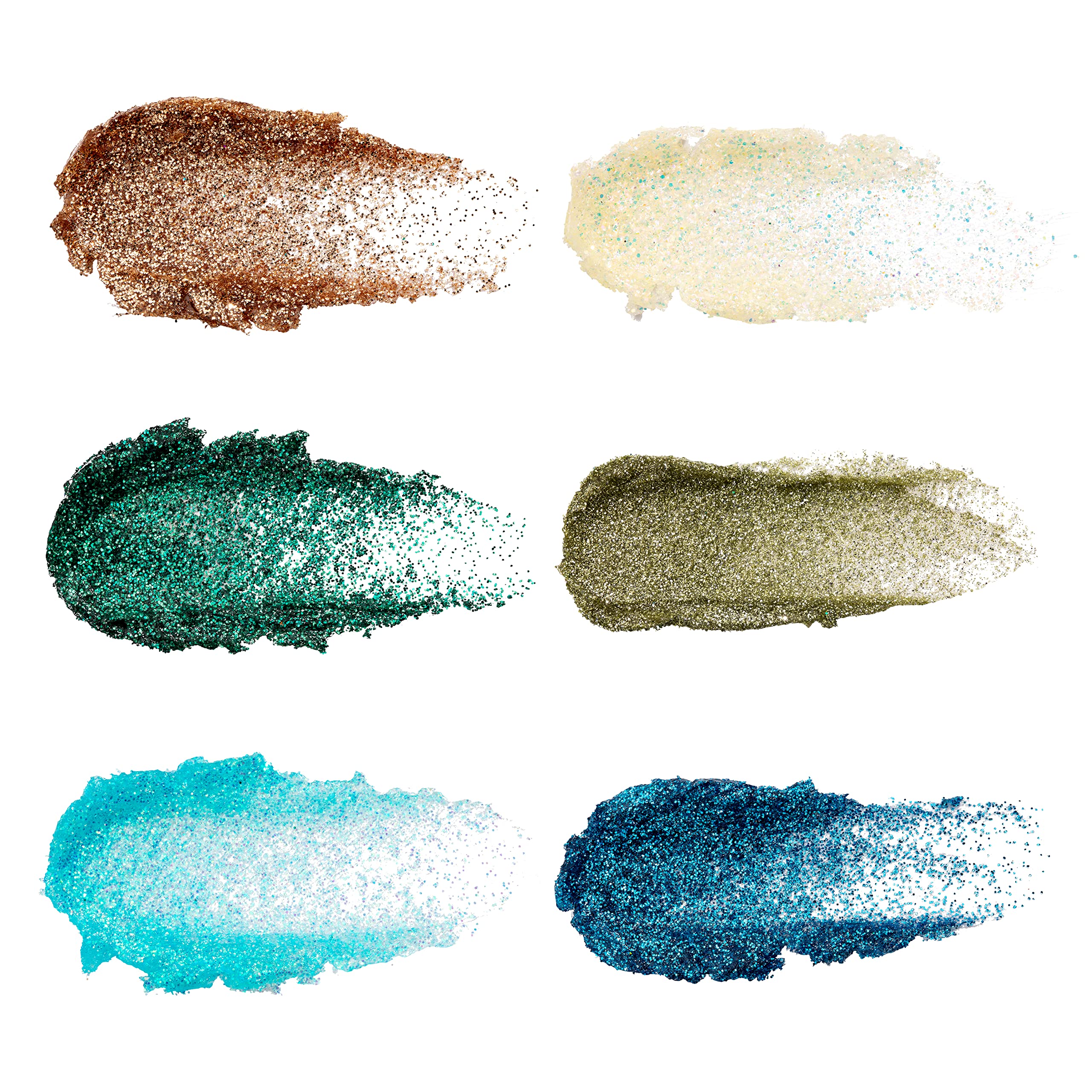 wet n wild Fantasy Makers Glitter Palette, Long Wearing Shimmering Brilliance, Creamy Texture, 6 Complementary Shades, Cruelty-Free - Boogie Monster