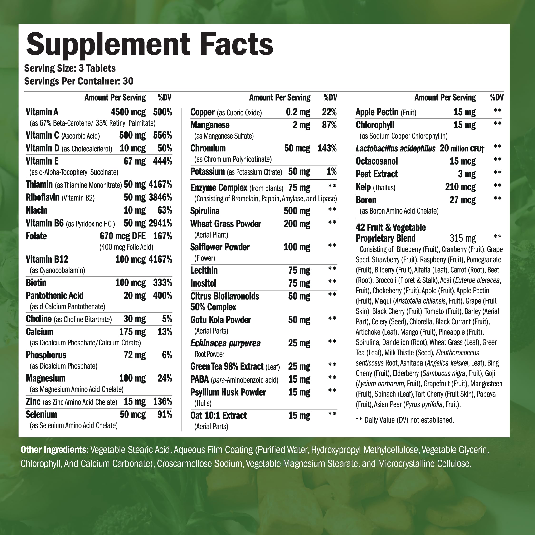 Vegan Multivitamins for Women & Men - Multivitamin & Multimineral Supplements for Energy, Focus and Overall Health. Daily Vegan Vitamins A, C, D, E & B12, Zinc, Calcium, Magnesium & More. 90 Tablets