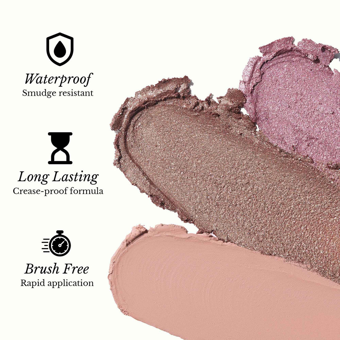 Zev Eyeshadow Stick – ShadeRush 2-in-1 Cream Eyeshadow Stick – Cream-to-Powder Eye Shadow with Built-in Smudger – Shimmer Makeup – Waterproof and Crease-Proof – Mauve Shimmer