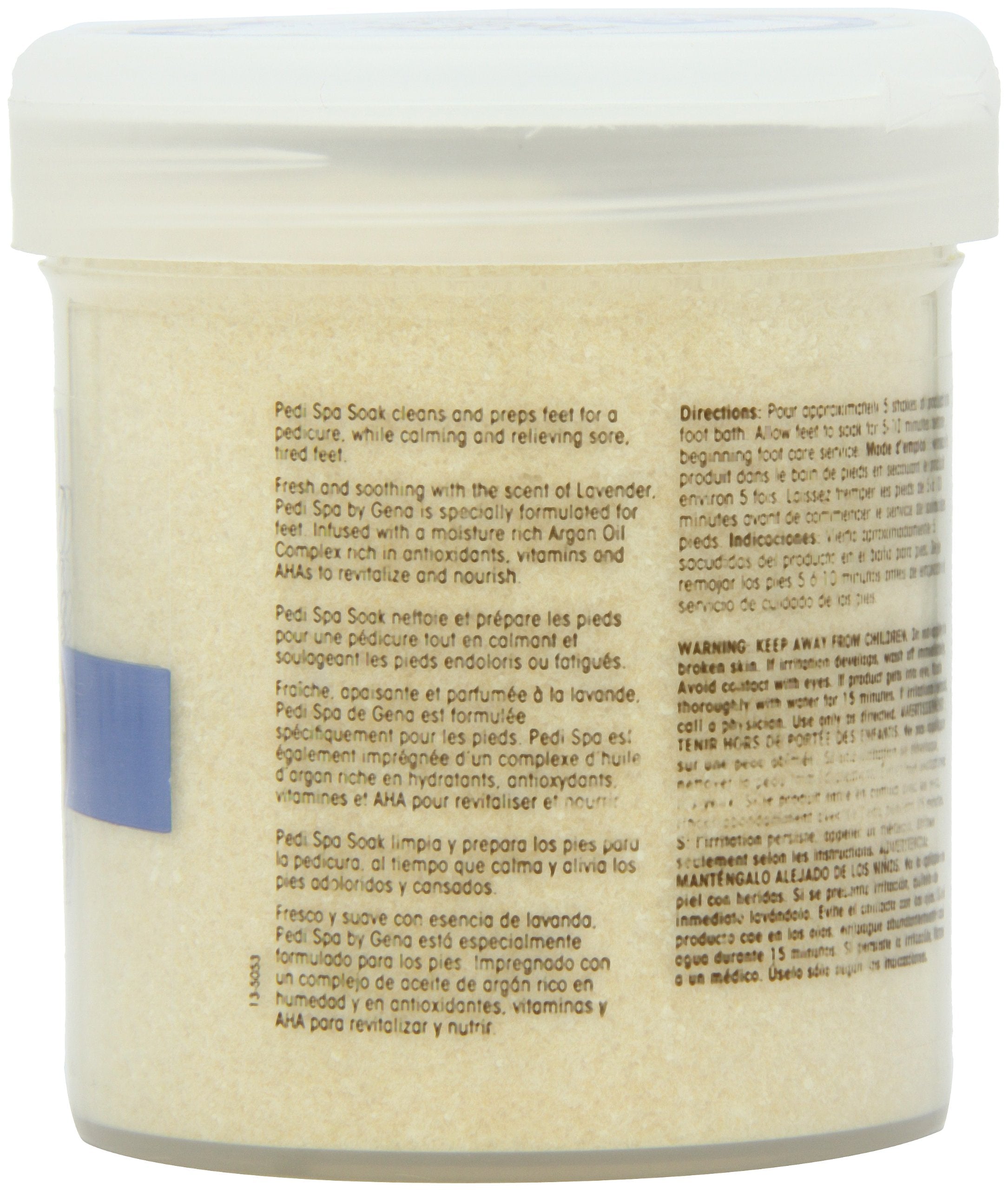 Gena Pedi Spa with Argan Oil Complex Pedi Spa Soak, 14 Ounce