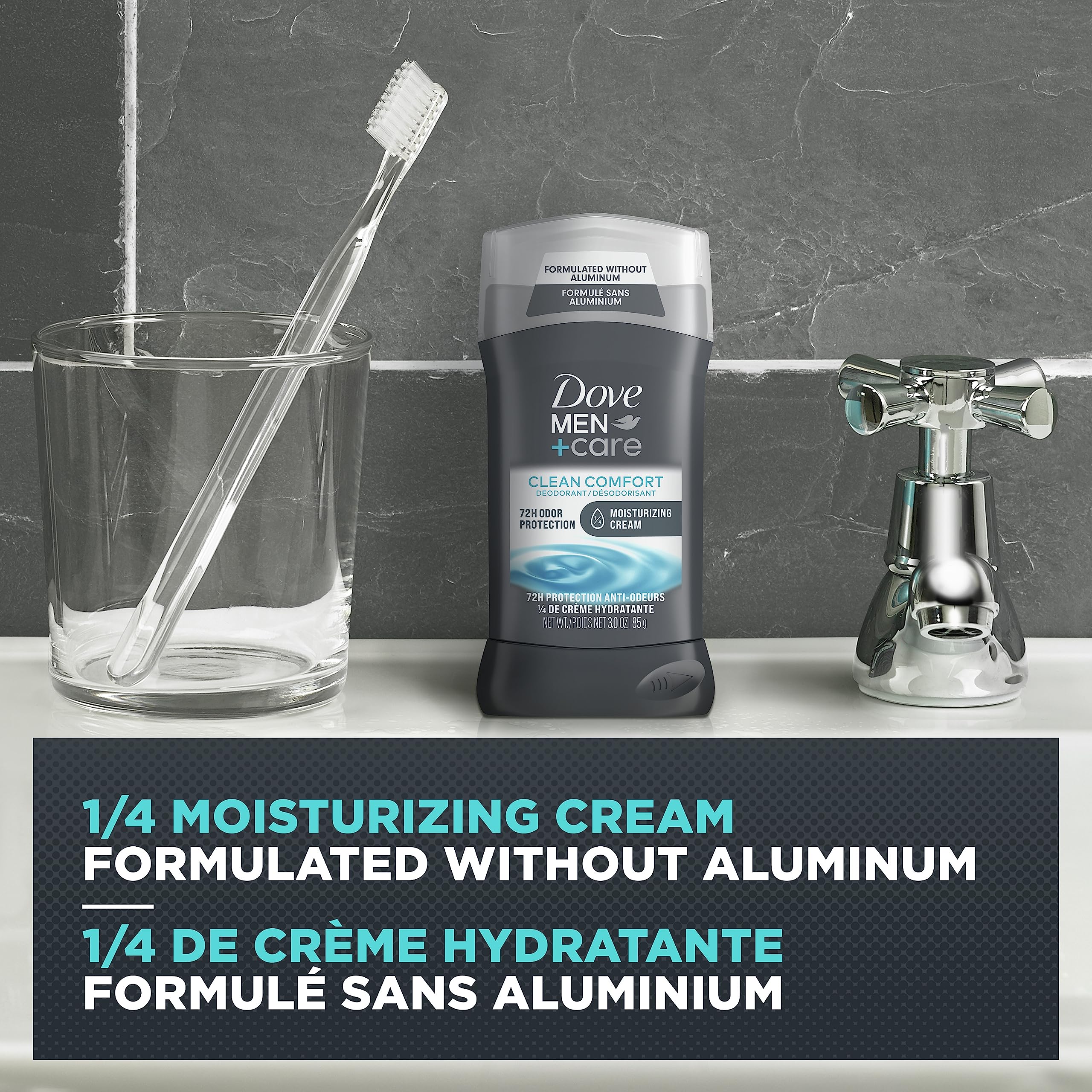 3 Ounce (4 Count) : Dove Men+Care Deodorant Stick, Clean Comfort 3 oz, 4 Count