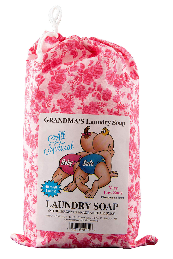 Grandmas Pure & Natural All Natural Laundry Soap, White, Unscented, 40 Ounce