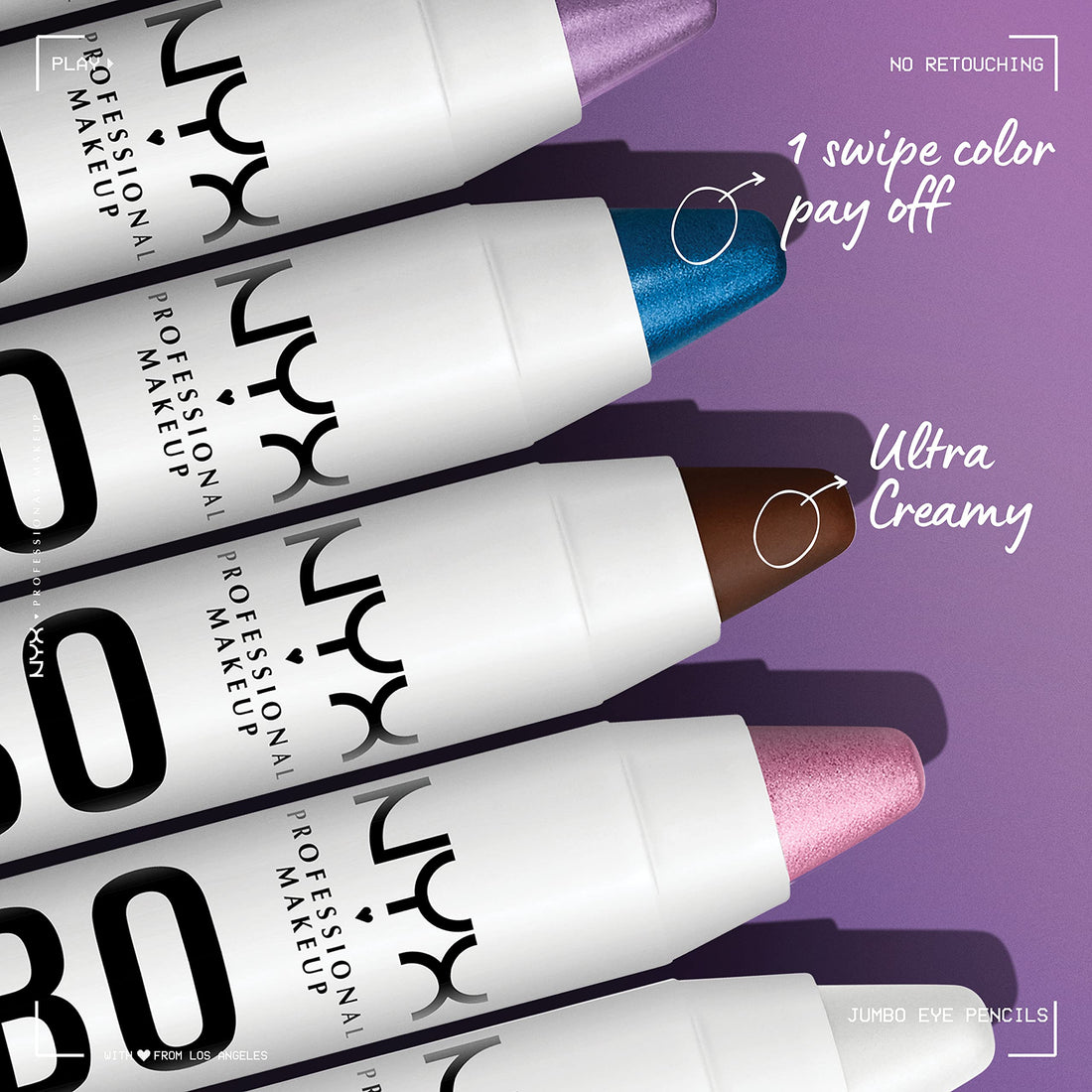 NYX PROFESSIONAL MAKEUP Jumbo Eye Pencil, Blendable Eyeshadow Stick & Eyeliner Pencil - Iced Mocha