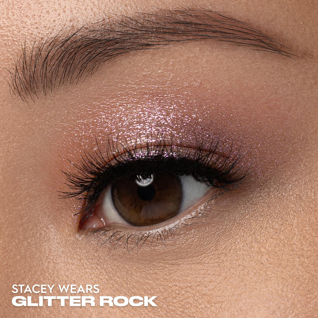 Urban Decay 24/7 Moondust Glitter Eyeshadow Single (Glitter Rock - Multidimensional Pink Sparkle), Buildable Sparkly Eye Glitter, Long-lasting Shimmer Finish, Reflective Eye Shadow Topper - 0.06 oz