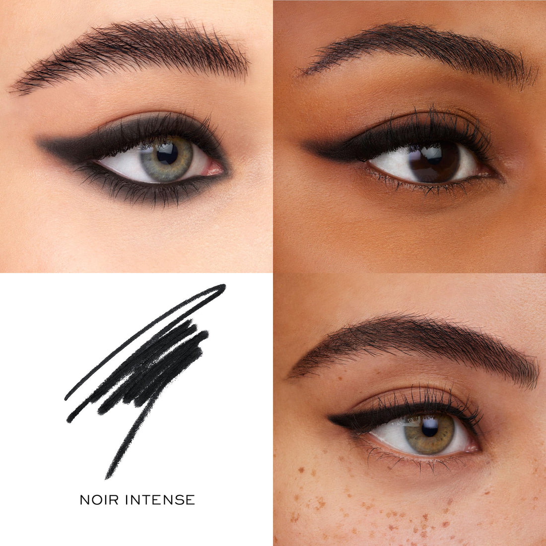 Lancôme Le Stylo Waterproof Eyeliner Pencil - Creamy & Highly Pigmented - Seamless Blending & Smudging - 02 Noir Intense