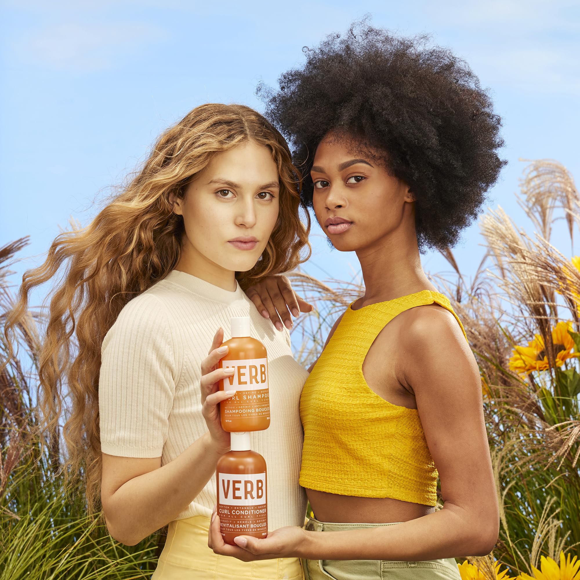 VERB Curl Shampoo - Mild, Cleanse and Smooth - Vegan Curl Defining Shampoo for Frizzy Hair- Intensive Hydration Curly Hair Shampoo, 12 fl oz