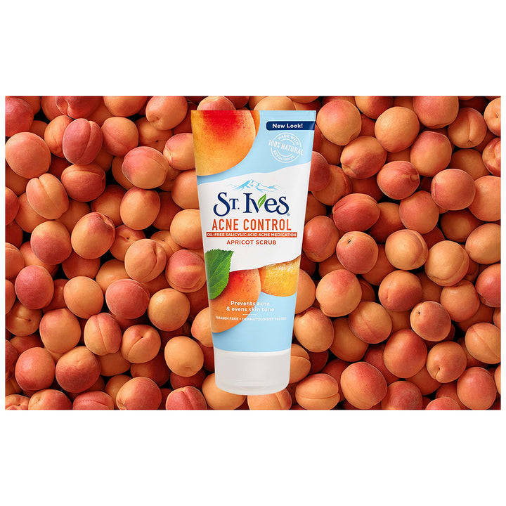 St. Ives Acne Control Face Scrub, Apricot, 6 oz (Pack of 6)