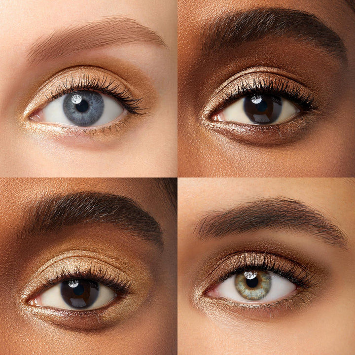 Julep Eyeshadow 101 Crème-to-Powder Waterproof Eyeshadow Stick Duo – Long-Lasting, Crease-Proof, Easy Apply with Built-in Smudger - Bronze Shimmer and Warm Gold Shimmer