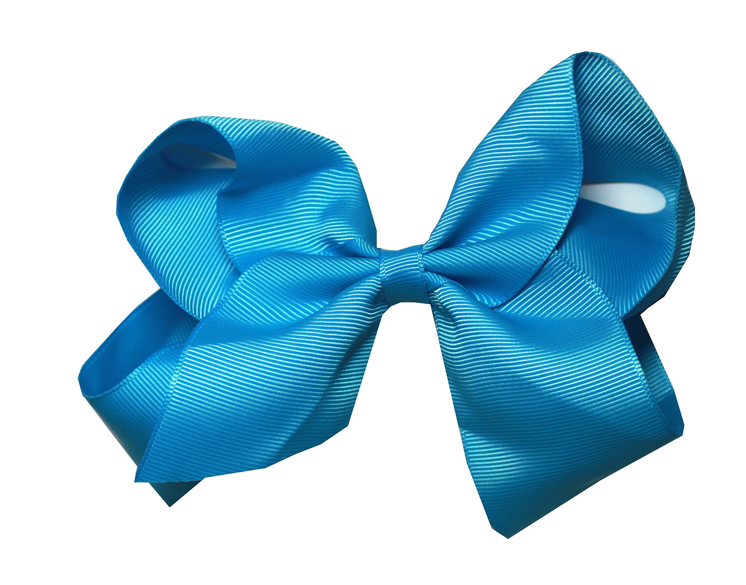 Syleia K&M Large 6 Hair Bows with Alligator Clip Set of 10 (Summer Splash)