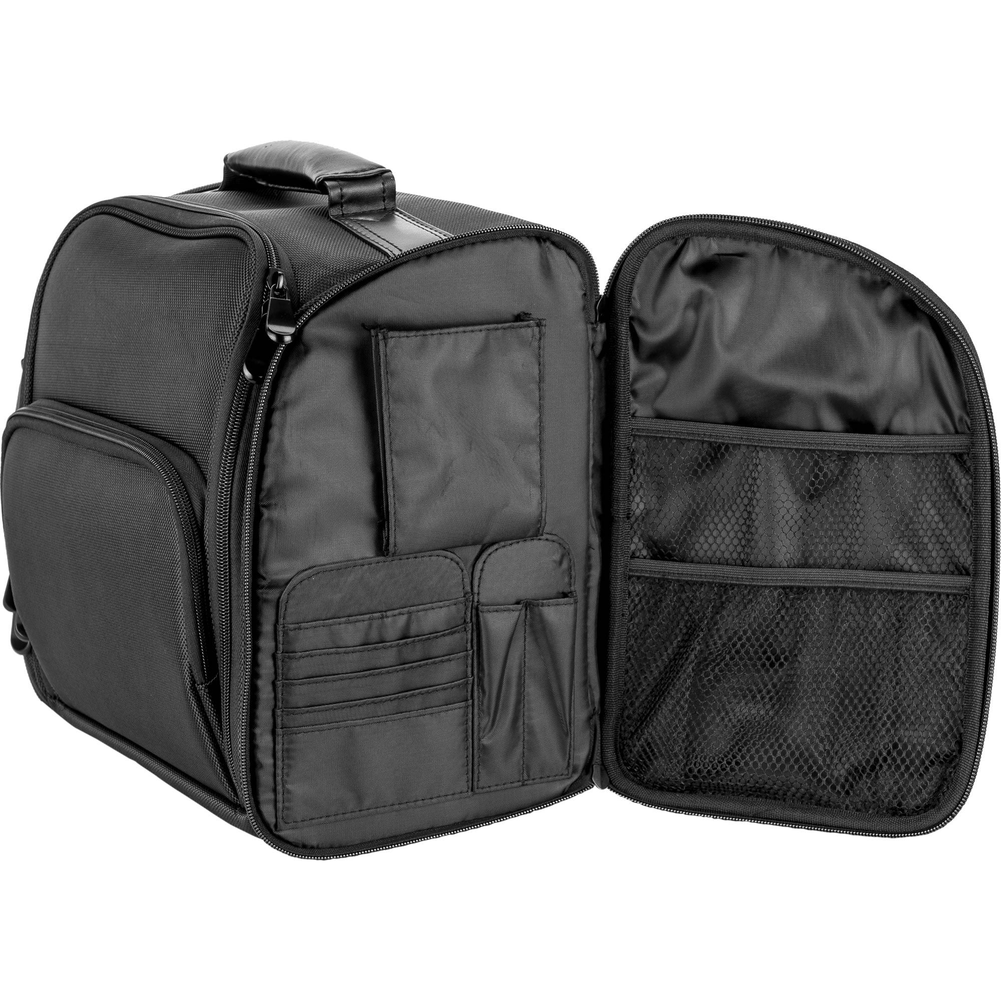 Hiker Hk3603 Soft Sided Professional Travel Makeup Case, Nylon Black