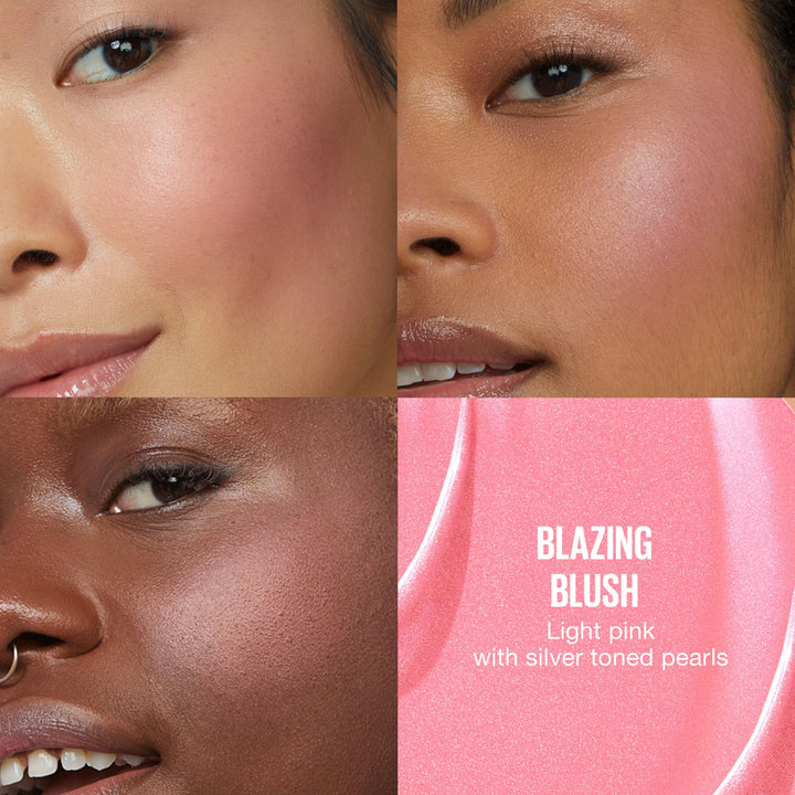 Maybelline Sunkisser Multi-Use Liquid Blush and Bronzer, Blendable, Longwear, Glowy Make Up, Blazing Blush, 1 Count