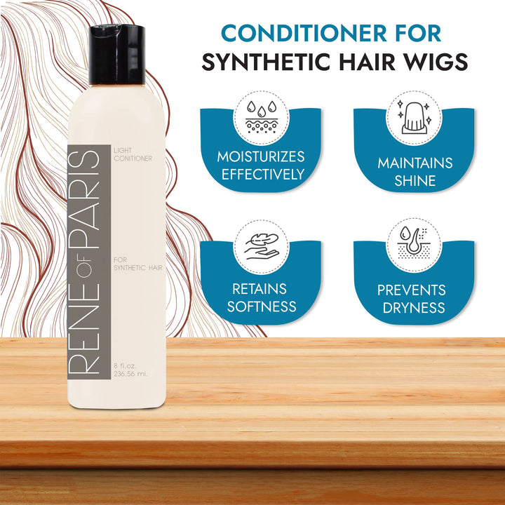 Rene of Paris Hair Conditioner For Synthetic Wigs,Hair Extensions & Accessories (8 oz)