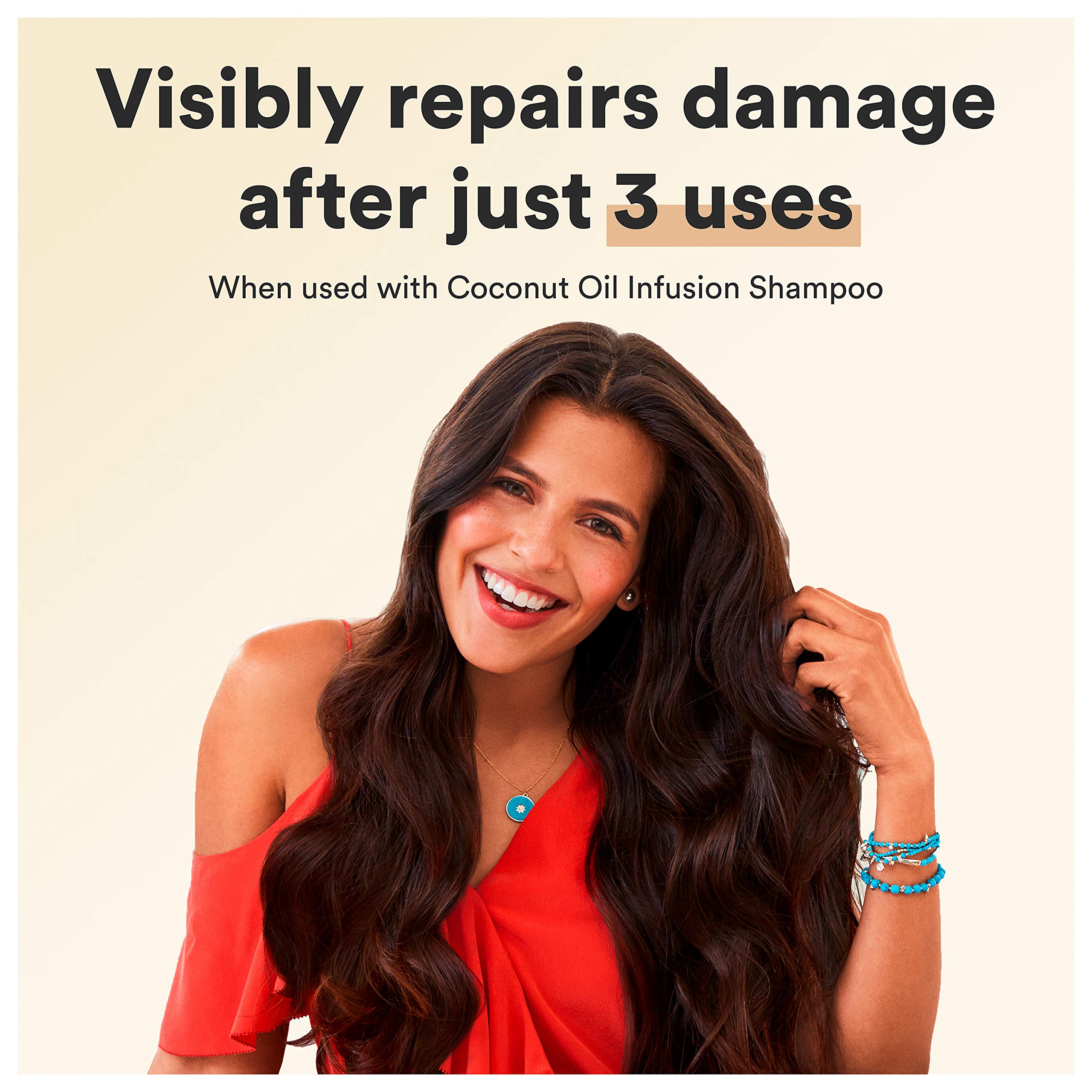 Suave Professionals Damage Repair Shampoo for Normal to Damaged Hair Coconut Oil Infusion Dry Hair Shampoo with Pure Coconut Oil 28 oz