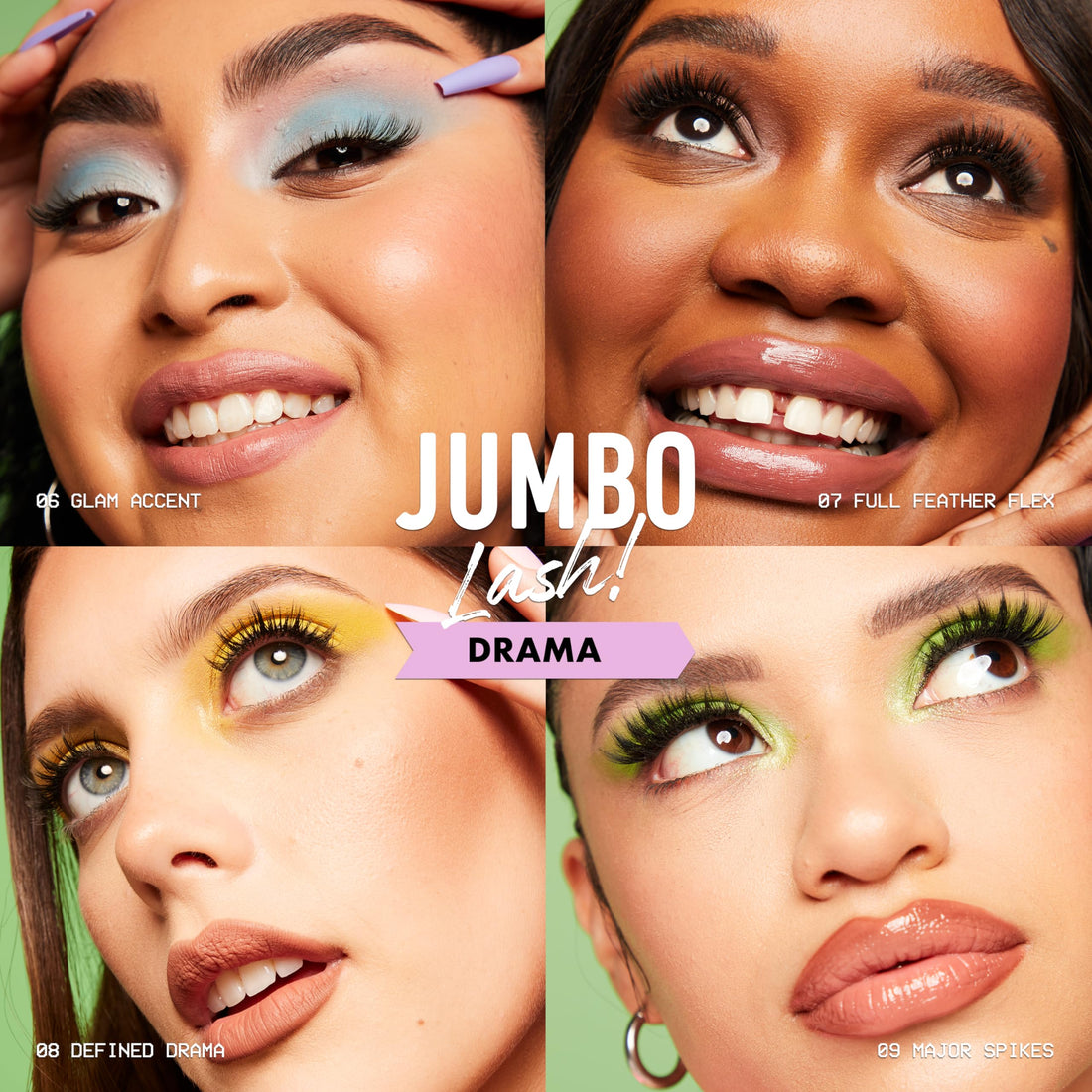 NYX PROFESSIONAL MAKEUP Jumbo Lash! Vegan False Eyelashes, Up to 12HR Wear, Reusable Fake Lashes - Major Spikes