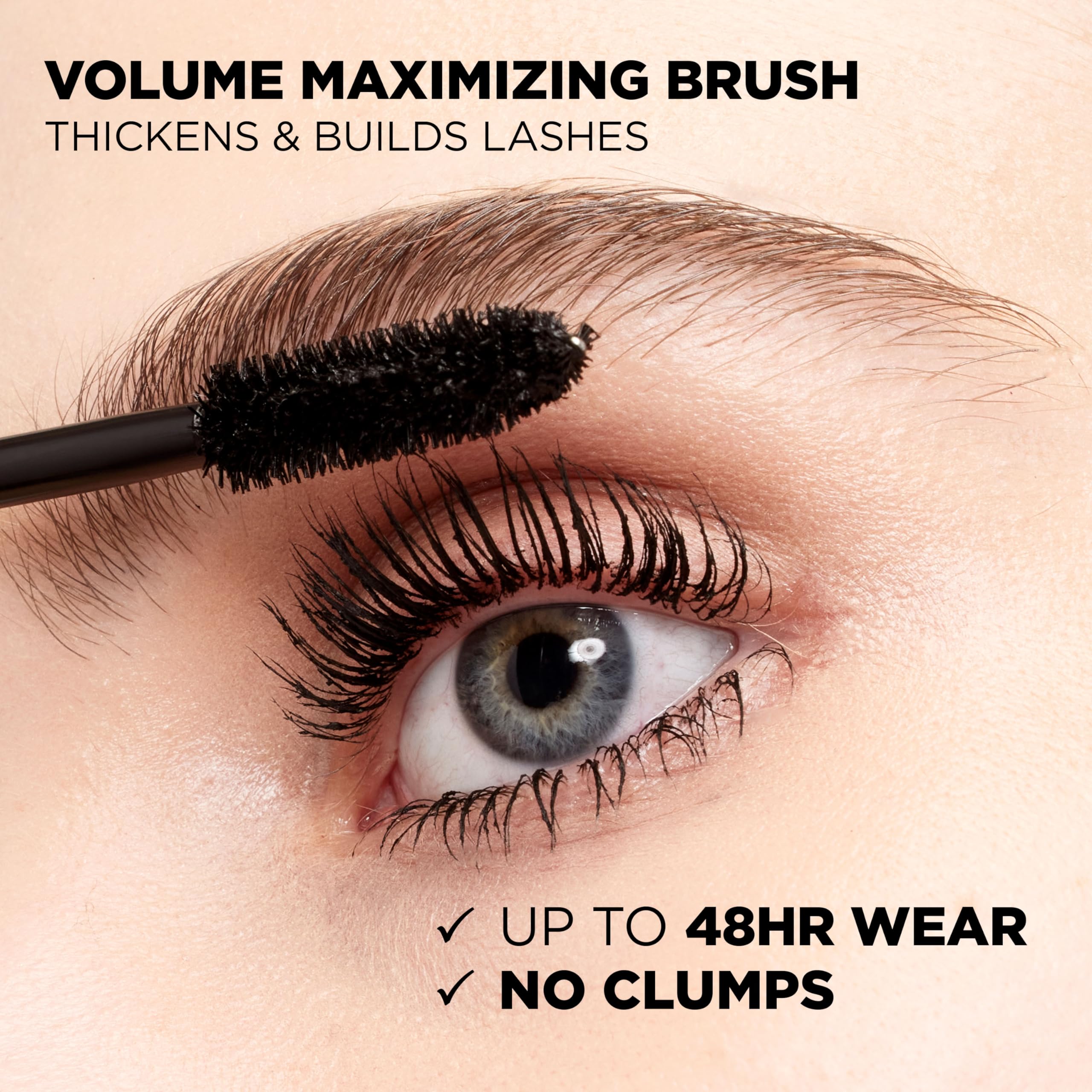 L’Oréal Paris Makeup Voluminous Original Waterproof Mascara, Black, 0.28 Fl Oz (Pack of 2)