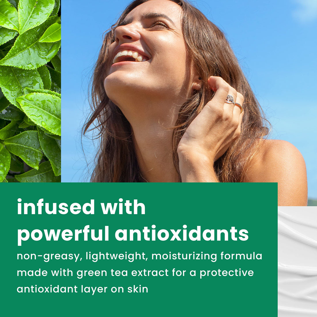 Hawaiian Tropic Skin Defense Sunscreen Lotion SPF 50, 6oz | SPF 50 Sunscreen Lotion with Green Tea Extract, Sunscreen Body Lotion, Oxybenzone Free Sunscreen, 6oz