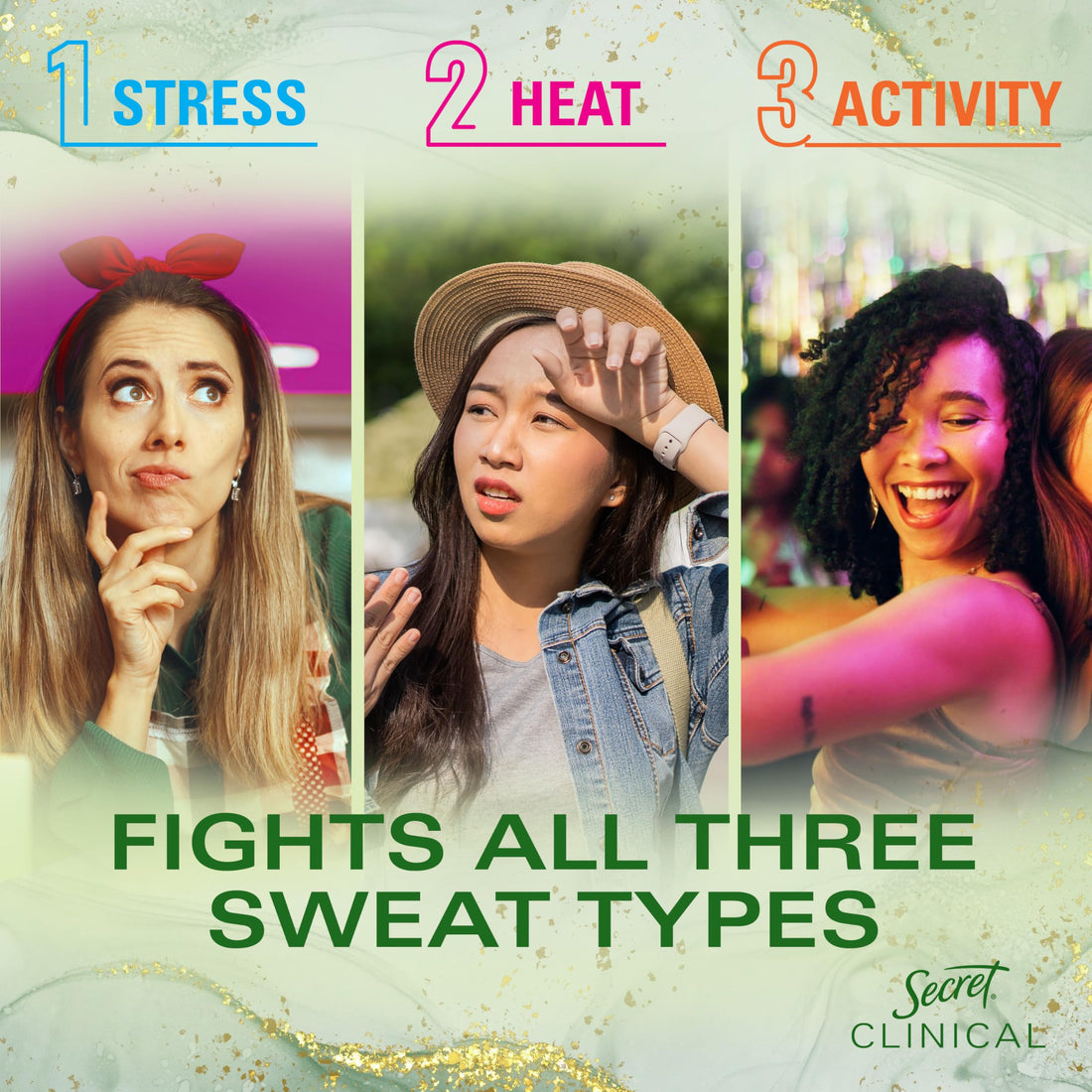 Secret Clinical Strength Antiperspirant Deodorant for Women, Wickedly Wonderful, 3X Sweat Protection, 72hr Sweat & Odor Protection, PH Balanced, Invisible Solid, Cashmere Woods & Lime Scent, 2.6 oz