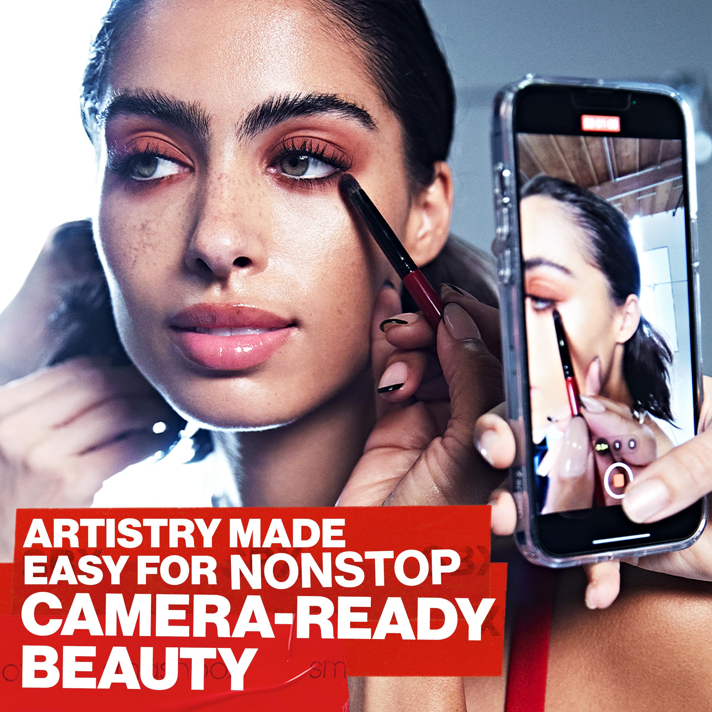 Smashbox Brow Tech Matte Eye Brow Pencil | Waterproof, Smudge Proof + Long Lasting, Brunette