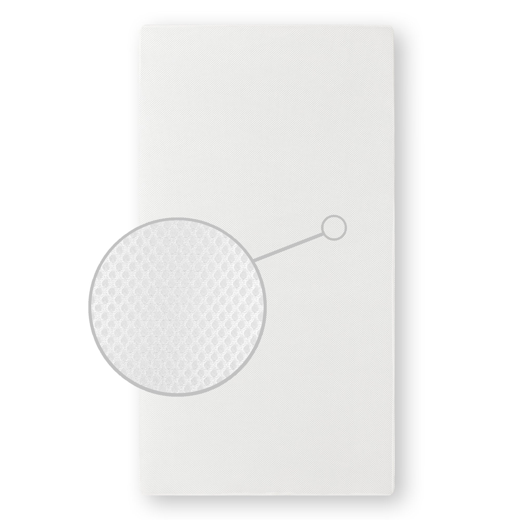 Dream On Me Breathable Orthopedic Extra Firm Crib & Toddler Mattress, Blue/White