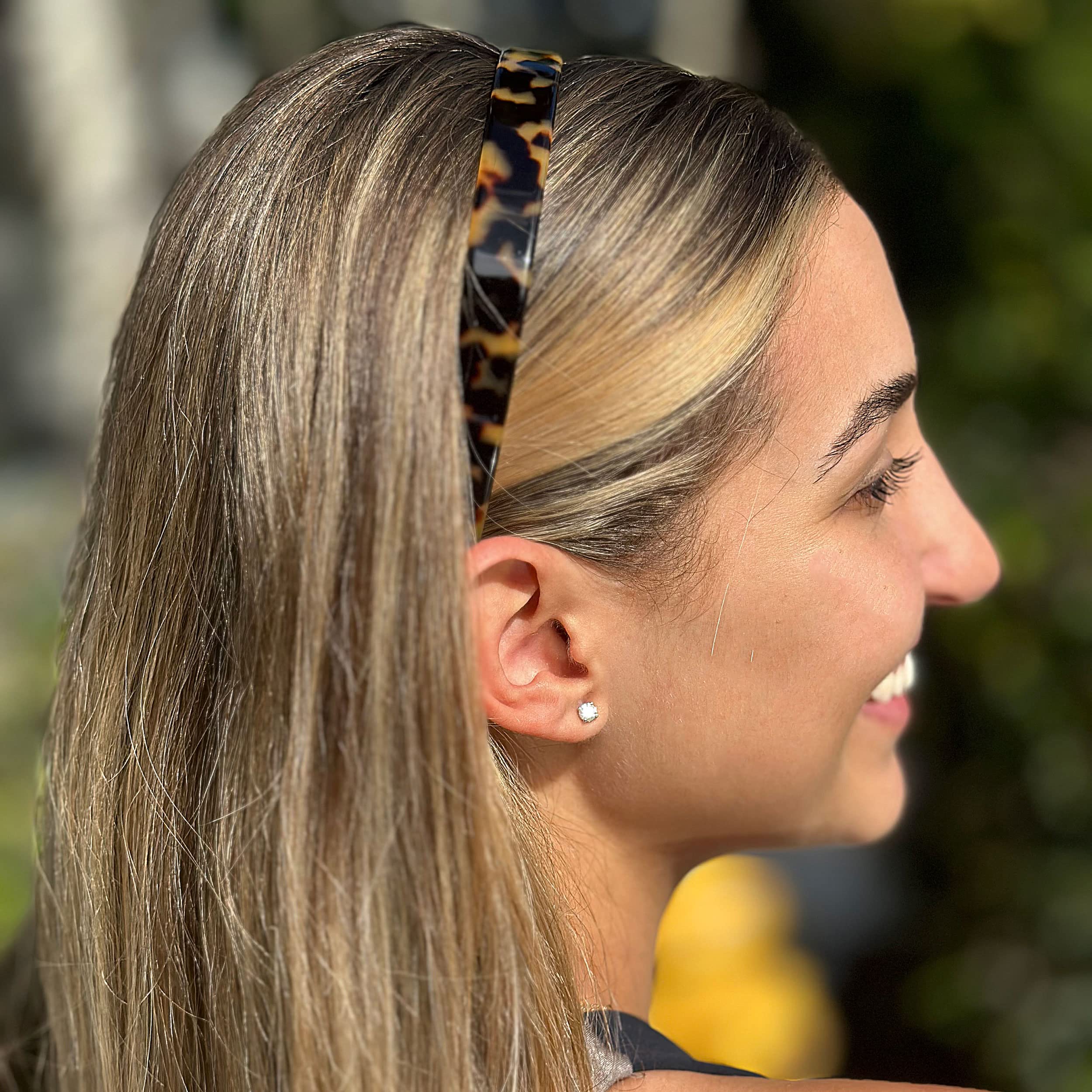 Camila Paris CP2003 French Headband for Women, Strong Hold Grip Women's Hair Band, Very Flexible, No Slip and Durable Styling Girls Hair Accessories, Made in France with Cellulose