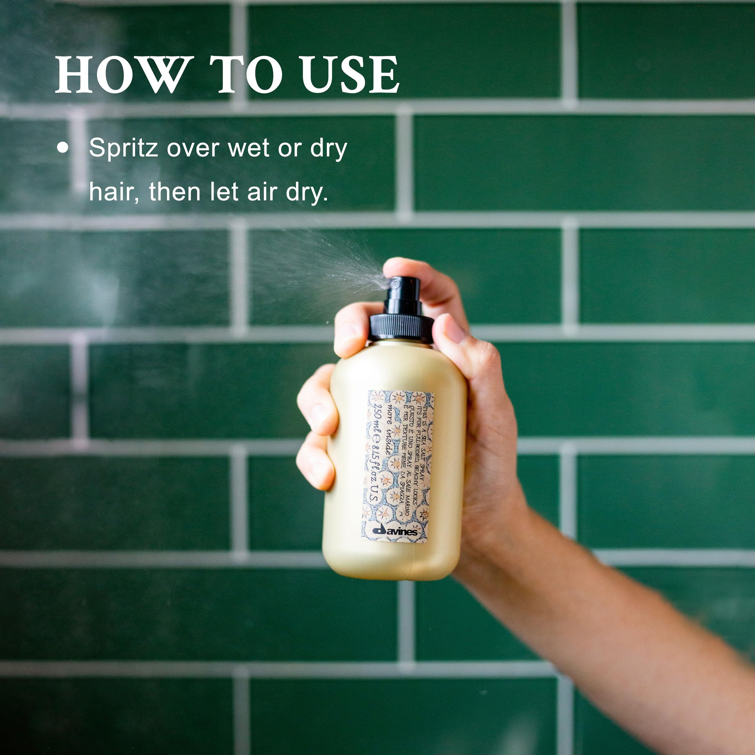 Davines This Is A Sea Salt Spray | Full-Bodied, Beachy Waves with Matte Finish | for All Hair Types | 8.45 Fl Oz