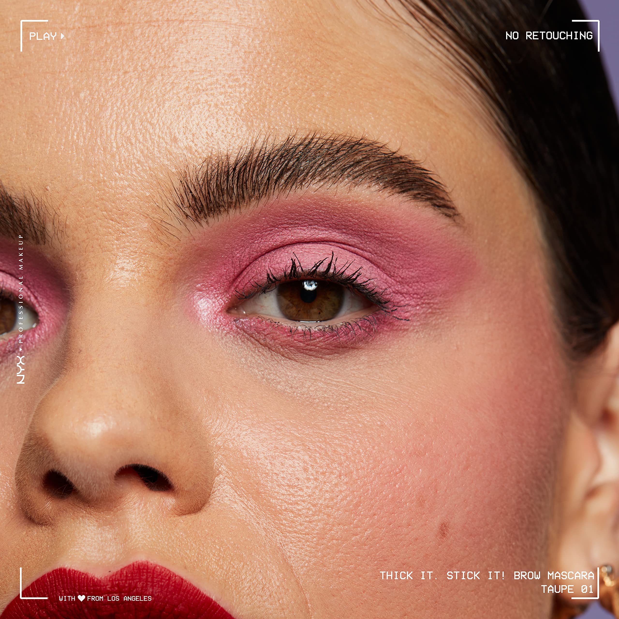 NYX PROFESSIONAL MAKEUP Thick It Stick It Thickening Brow Mascara, Eyebrow Gel - Taupe