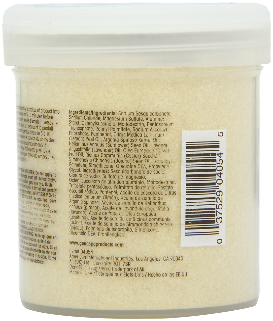 Gena Pedi Spa with Argan Oil Complex Pedi Spa Soak, 14 Ounce