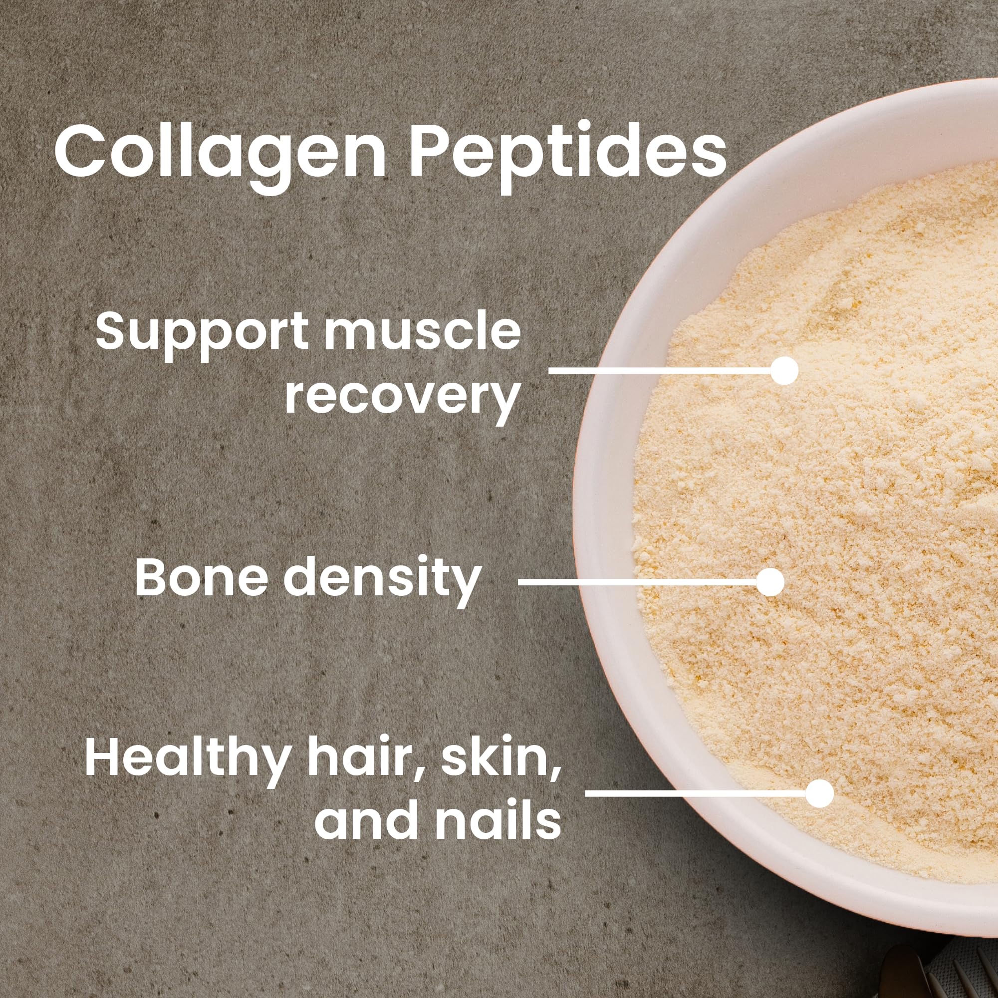 SUPER POWER PROTEIN - Hydrolyzed Beef Collagen Peptides Powder with Cordyceps & Yucca Root - Supports Muscle Recovery, Gut & Joint Health - Mango Flavor Protein Powder, 10oz