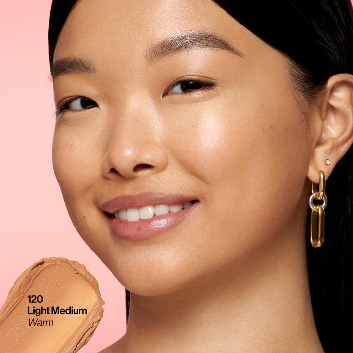 Revlon Glimmer Tinted Moisturizer Stick for Face, Lightweight Foundation, Hydrating Skincare-Infused Makeup, 120, 0.31 oz