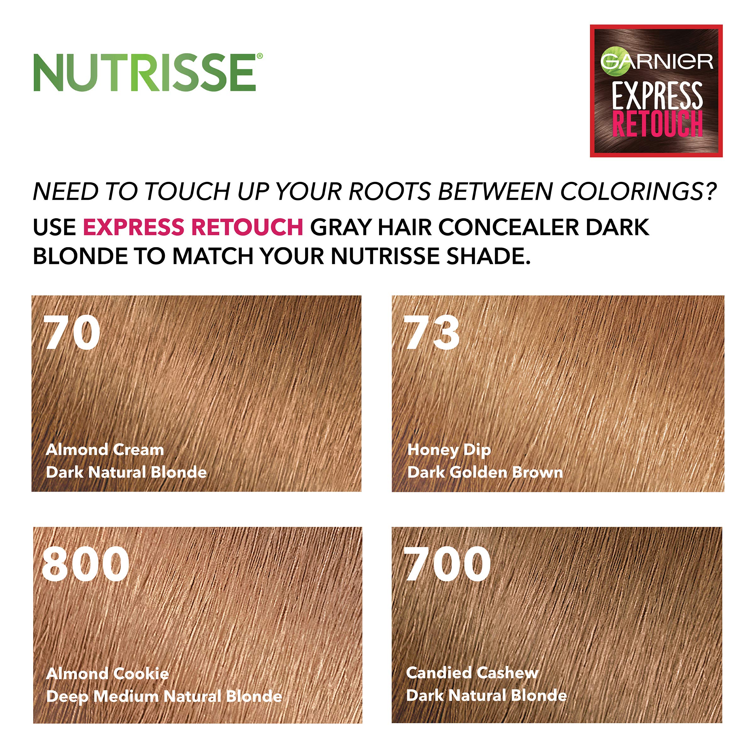 Garnier Hair Color Express Retouch Gray Hair Concealer, Instant Gray Coverage, Dark Blonde, 0.34 Fl Oz