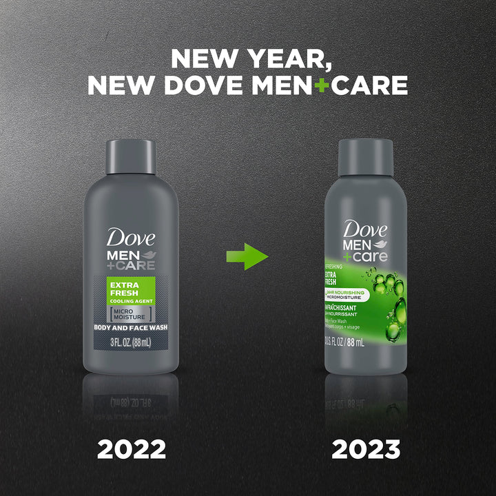 DOVE MEN + CARE Body Wash Extra Fresh 3 Ounce (Pack of 24)