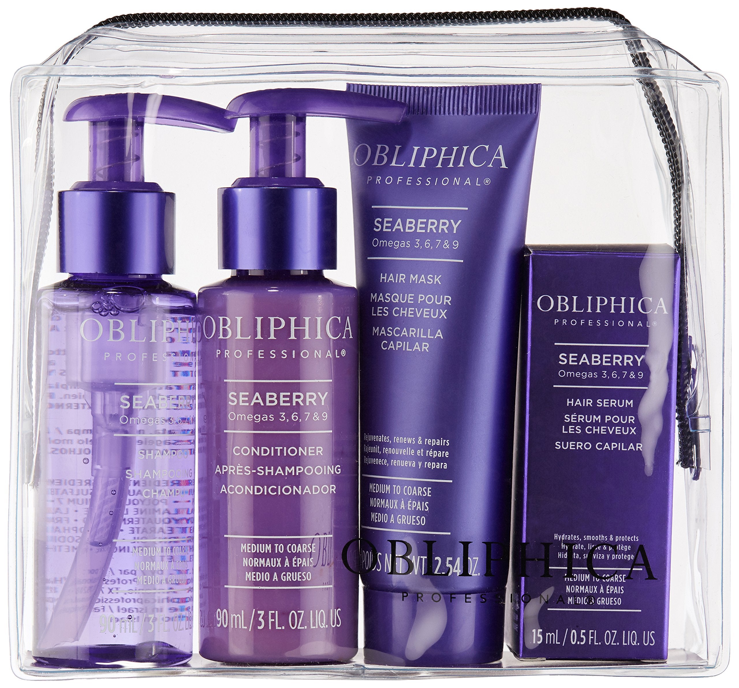 Obliphica Professional Seaberry Medium To Coarse Travel Kit