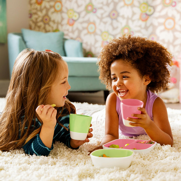Munchkin® Splash™ Open Toddler Cups with Training Lids, 7 Ounce, Multicolored, 4 Pack