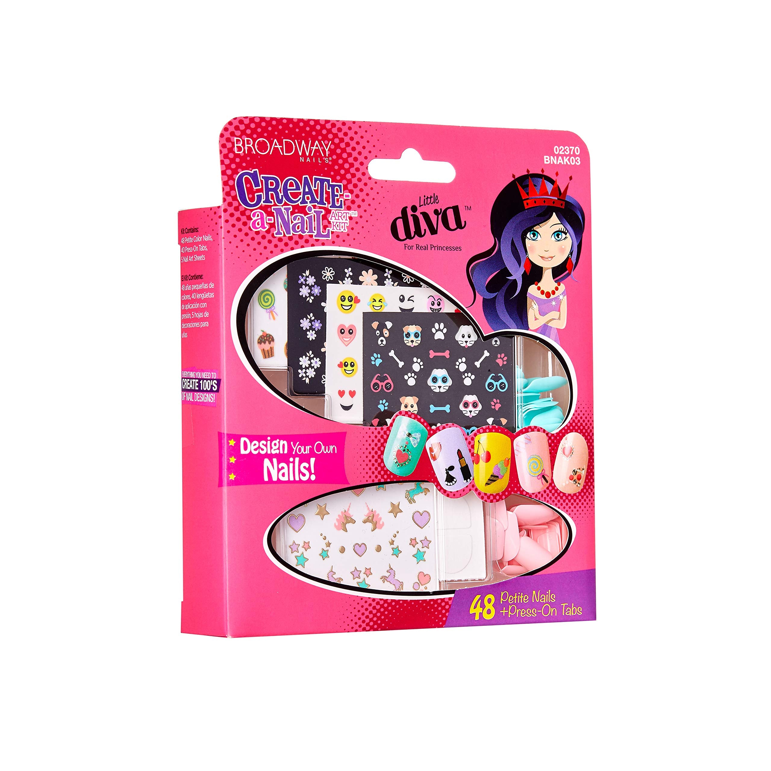Kiss Products Broadway Little Diva Nail Art Kit, 0.07 Pound by Kiss Products