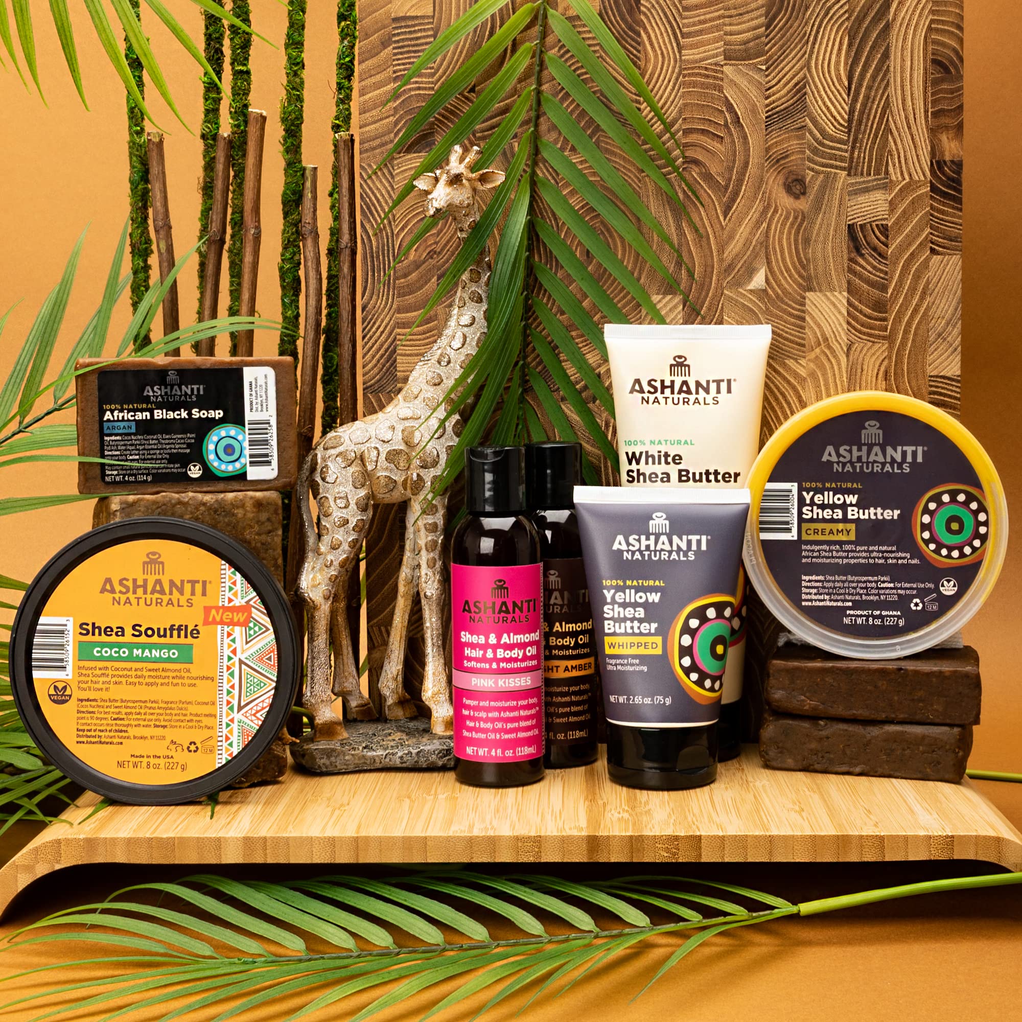 Ashanti Naturals Creamy Yellow Shea Butter 8 Oz.