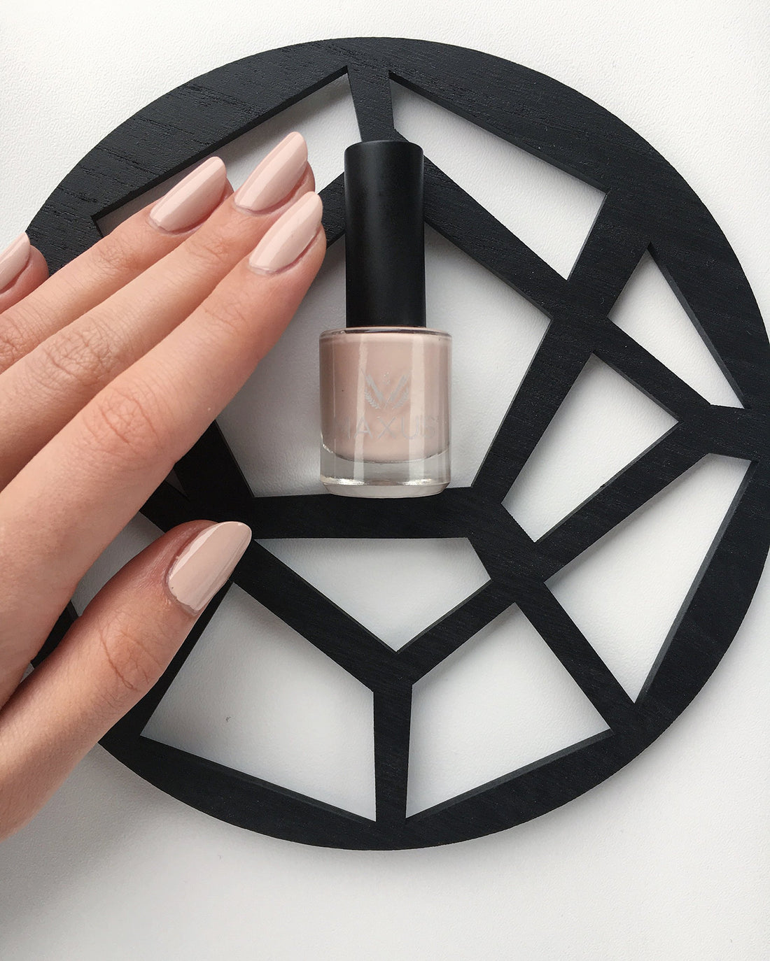 Maxus Nails Strengthening Nail Polish, Gel Like Finish, Super Fast Dry, (Adored)