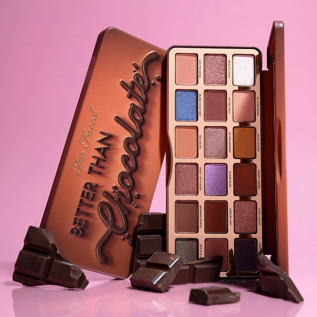 Too Faced Better Than Chocolate Eye Shadow Palette | High Pigment, Shimmer + Matte, 0.7 Ounce