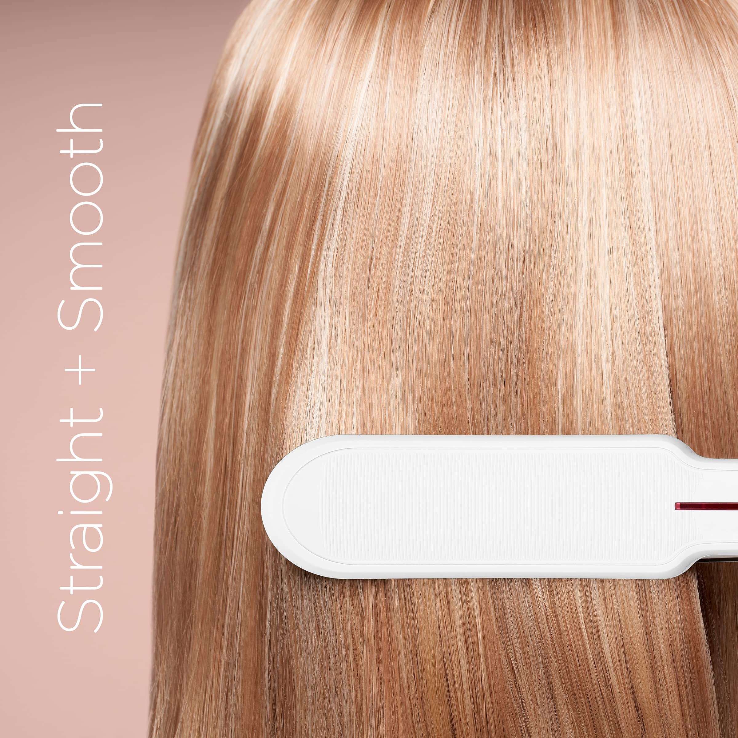 Conair Double Ceramic 11/2 Inch Flat Iron, Corded Electric, White