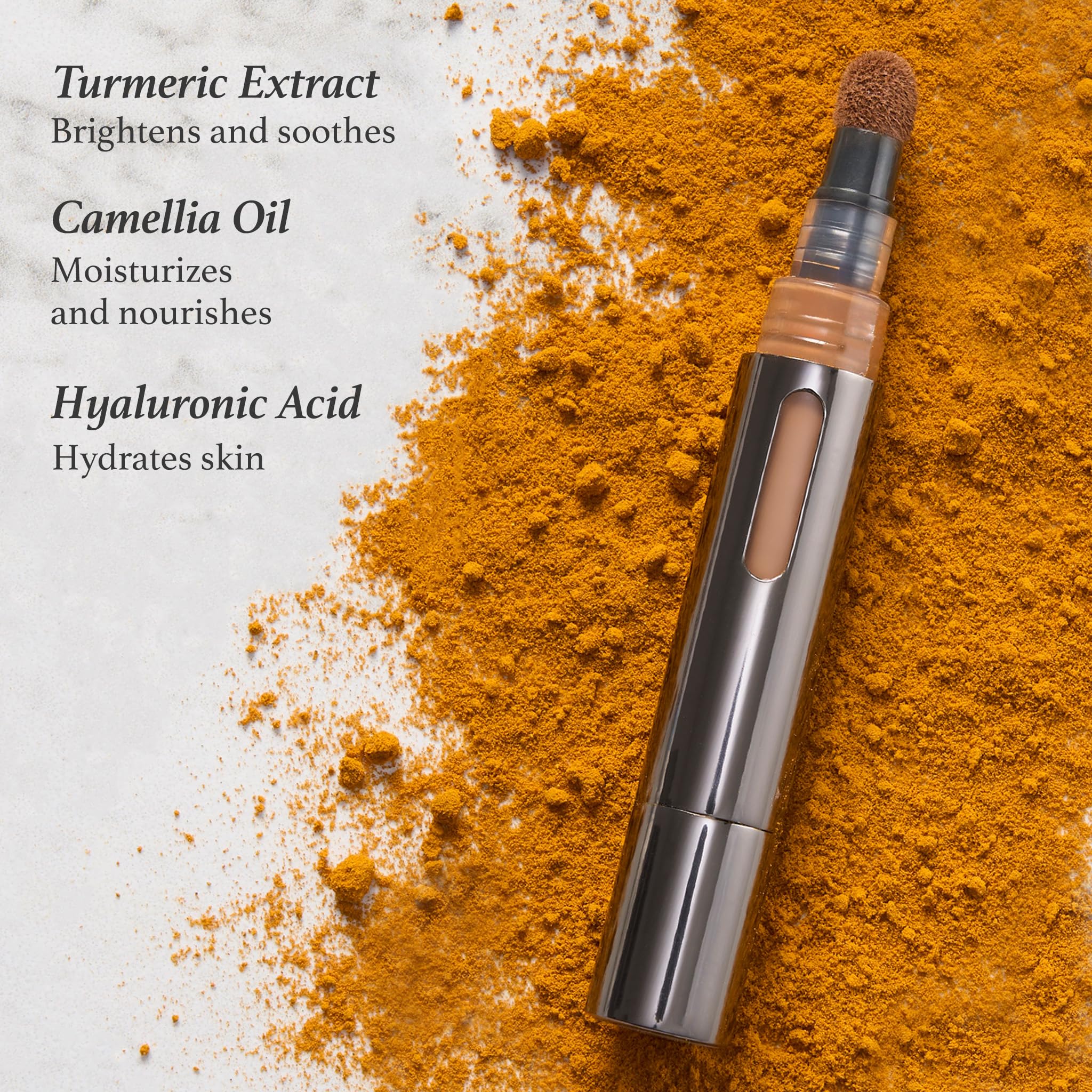 Julep Cushion Complexion 5-in-1 Skin Perfector Concealer Color Correcting Highlighter Blur & Brightener Foundation, 220 Sand