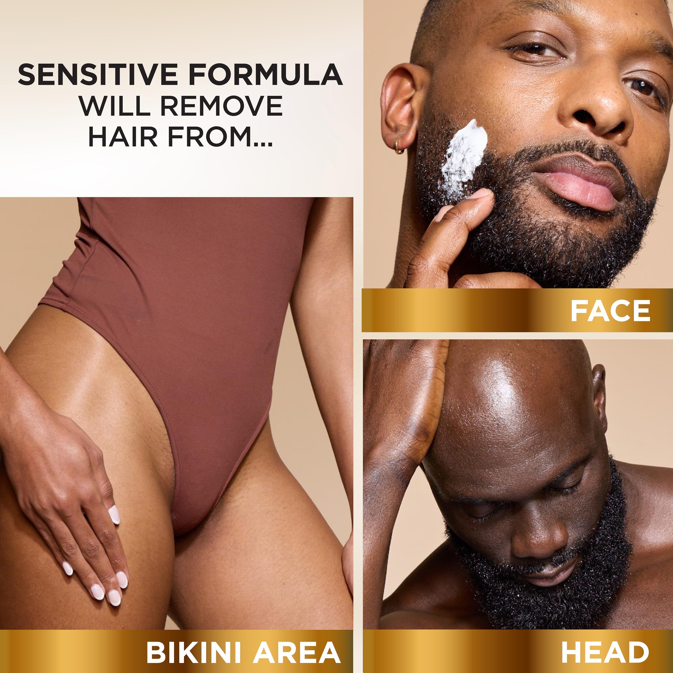 SoftSheen-Carson Magic Razorless Shaving Cream, Hair Removal Cream, Depilatory Cream, Works in 4 Minutes for Coarse, Curly Hair, 2 Count