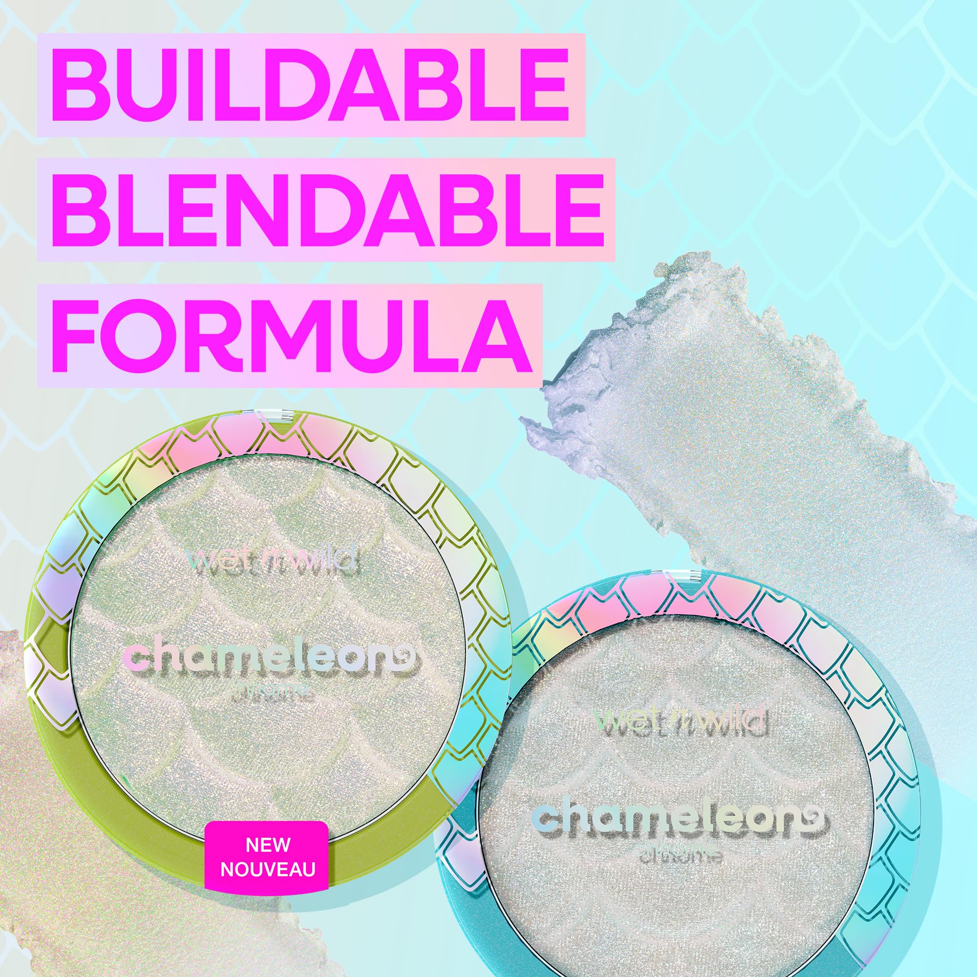 wet n wild Chameleon Chrome Highlighter, Dynamic Color Shift, Liquid-to-Baked Texture, Customizable Luminous Radiance, Cruelty-Free - Venus Swing