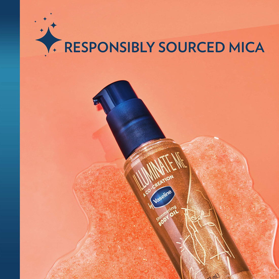 Vaseline Illuminate Me Shimmering Body Oil 3, Travel-Friendly 3-Pack – Glow Up Essentials for Melanin-Rich Skin, 3.3 Oz Ea