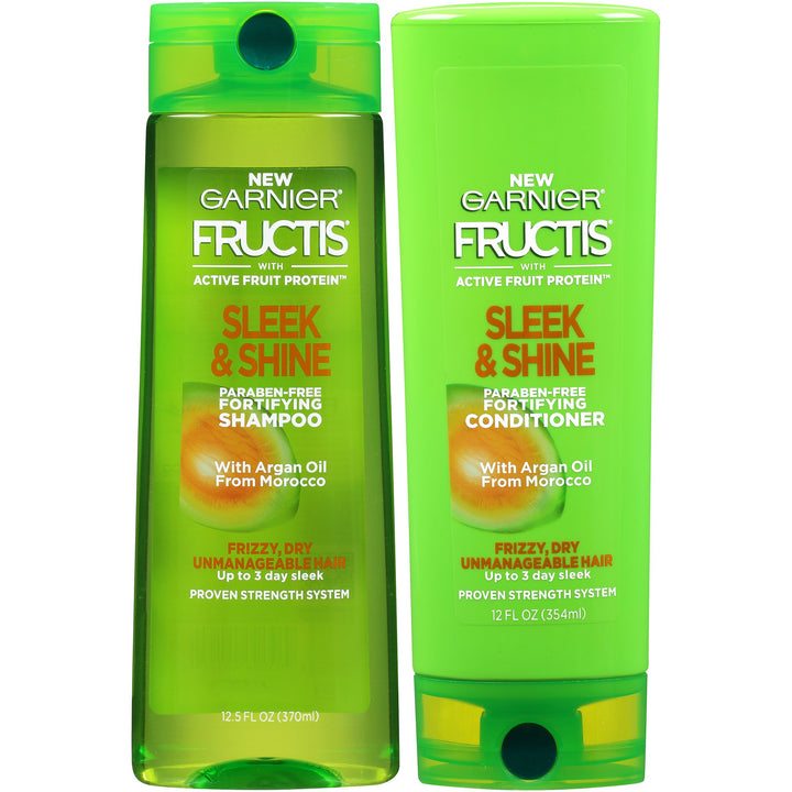 Garnier Hair Care Fructis Shampoo & Conditioner Kit, Sleek & Shine