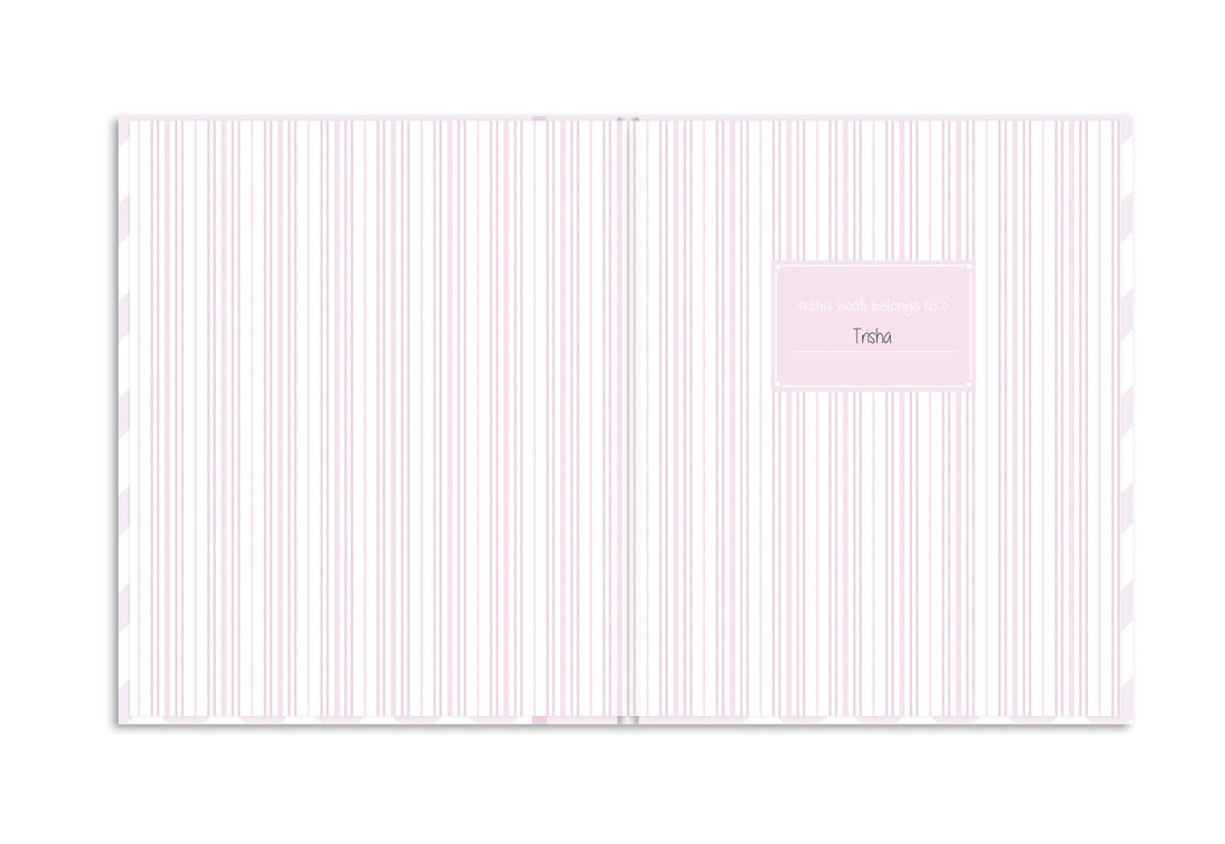 Lil Peach First 5 Years Chevron Baby Memory Book, Newborn Milestone Journal, Baby Girl Gift, Gift For New And Expecting Parents, Pink 1 Count (Pack of 1)