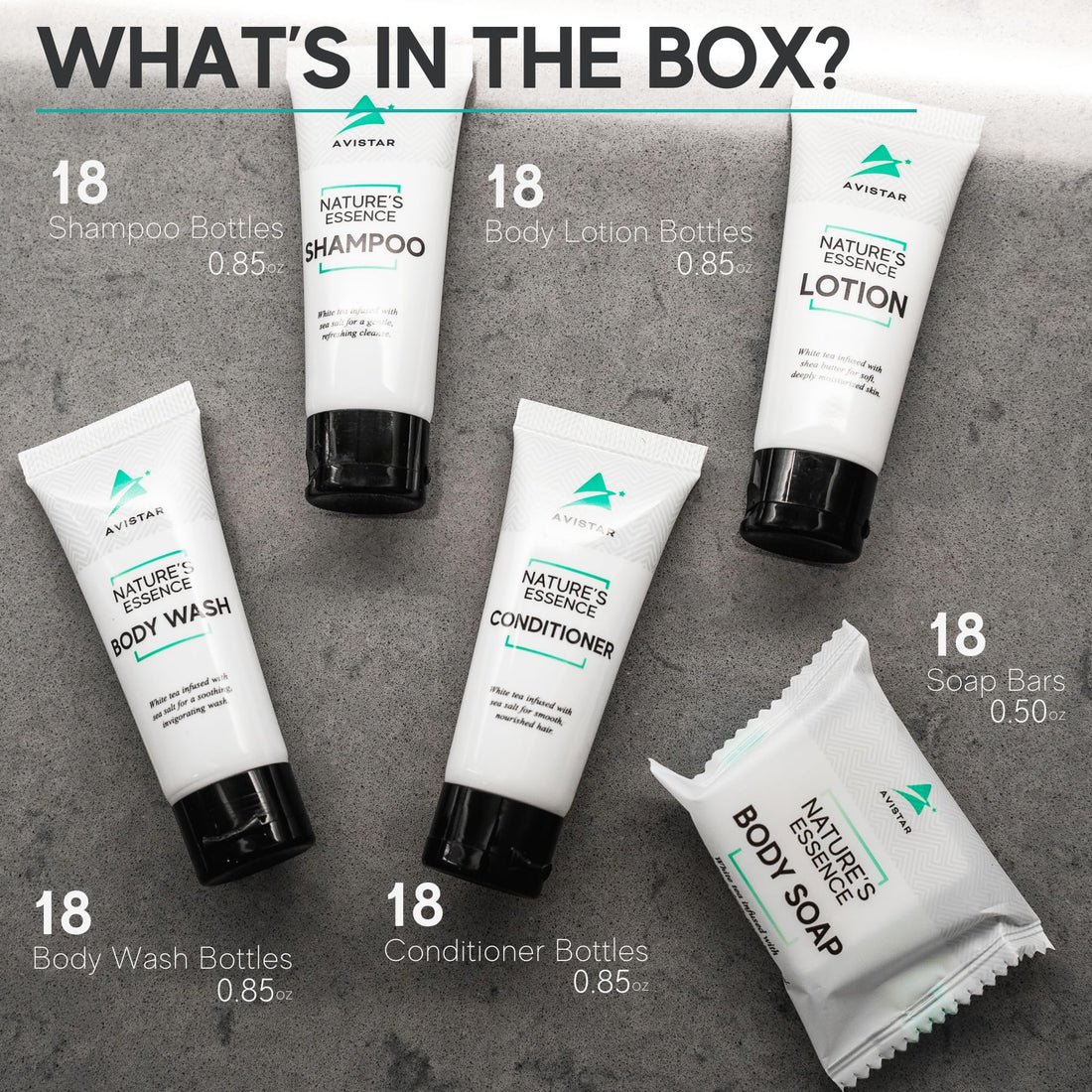 90 Piece Hotel Soap & Bulk Toiletries - Airbnb Essentials for Hosts & Guests - Hotel Shampoo & Conditioner Supplies for Guests, Hotel Toiletries Bulk Set, Mini Bulk Travel Size Toiletries, Air BnB