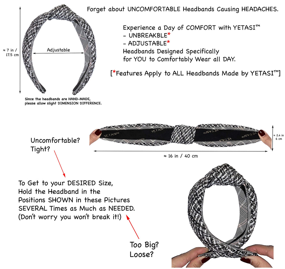 Black Denim Headbands for Women Go with Everything. Knotted Headbands for Women are Brilliant for Occasions. Dark Jean Headband for women Fashion is Adjustable. Trendy Comfortable Black headband