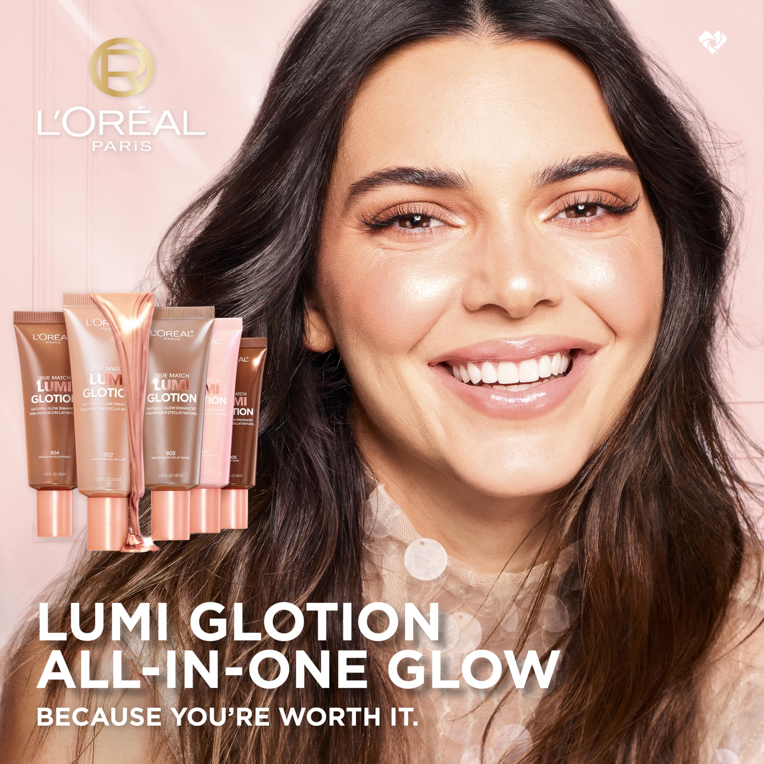 L'Oreal Paris Makeup True Match Lumi Glotion, Natural Glow Enhancer, Illuminator Highlighter, Bronzing Drops For a Sun-Kissed Glow, 904 Deep