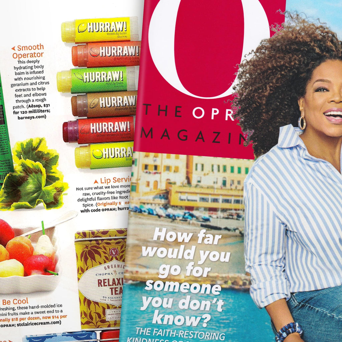 Hurraw! Lip Balms Staff Favorites, 6 Balm Bundle Pack: Black Cherry Tinted (Sheer Red Tint), Orange, Lemon, Mint, Earl Grey, Raspberry Tinted (Sheer Berry Tint) - Organic, Certified Vegan and All-Natu